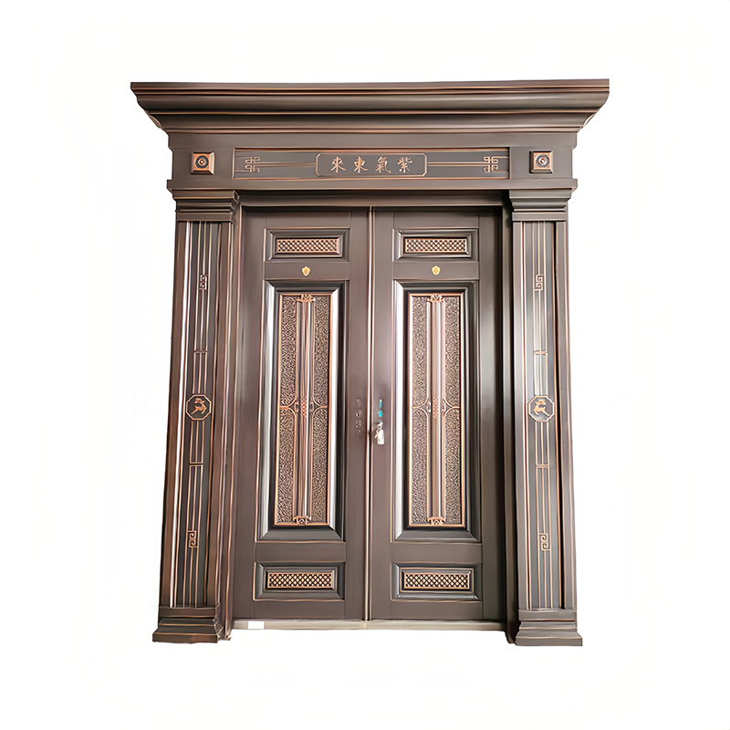 Customized 304 stainless steel luxury villa doors create a prestigious entrance to modern homes